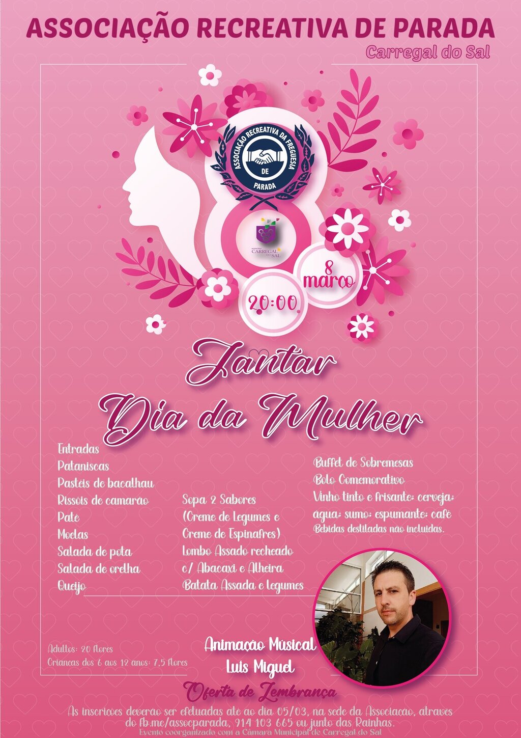 Associação Recreativa de Parada - Jantar Dia da Mulher