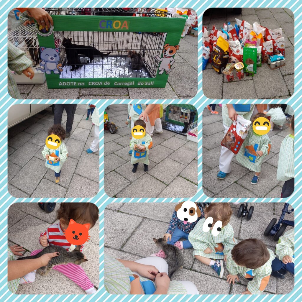 CROA – A espalhar amor de 4 patas na Creche Jardim dos Pequenitos do Centro Social Elisa Barros d...