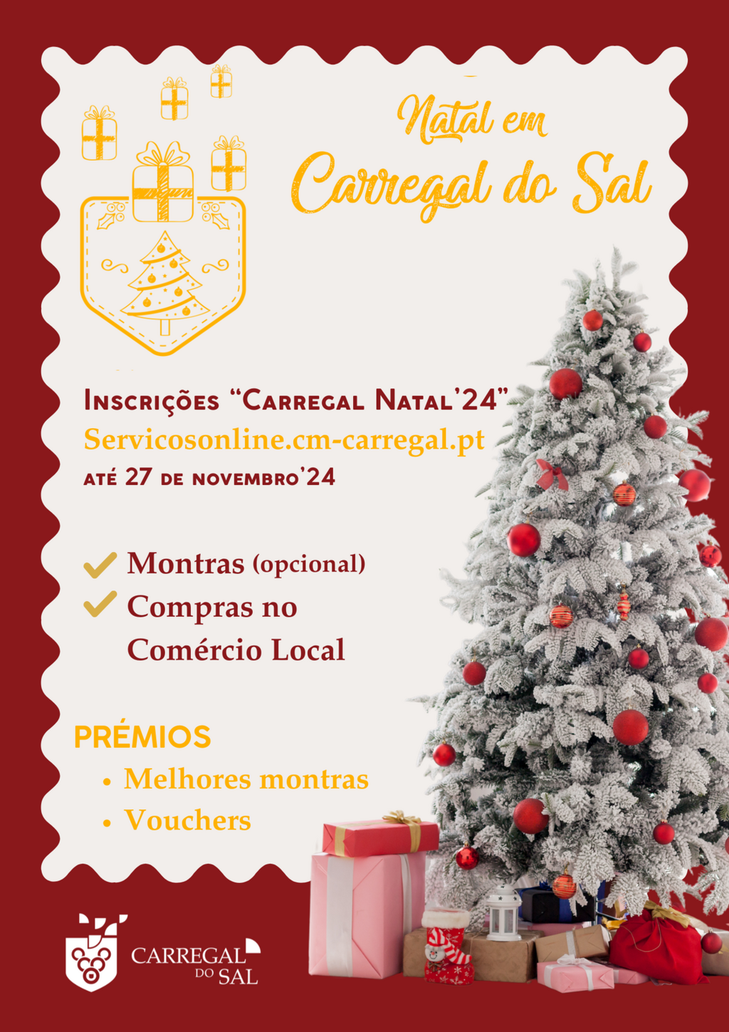 Incentivo ao comércio local norteia mais uma edição do “Carregal Natal”  Inscrições até 27 de nov...
