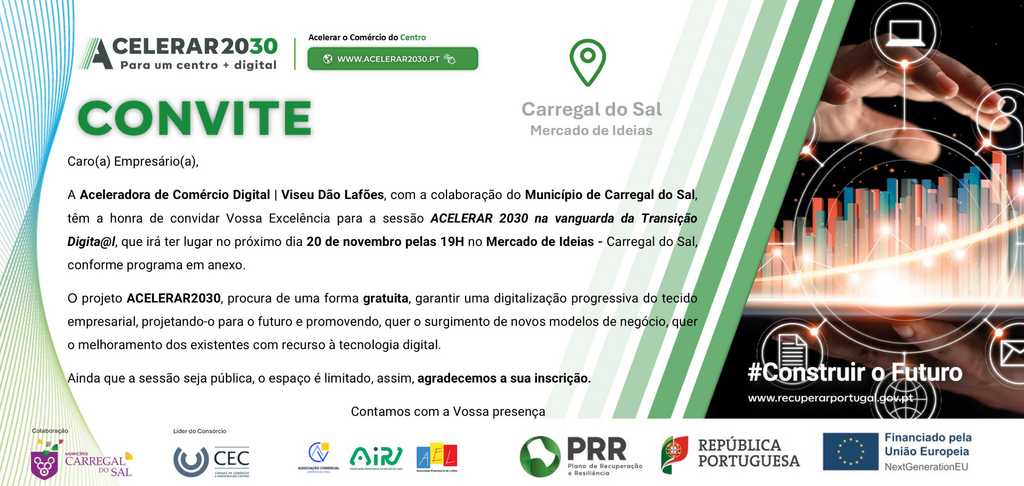Sessão ACELERAR 2030 na Vanguarda da Transição Digital