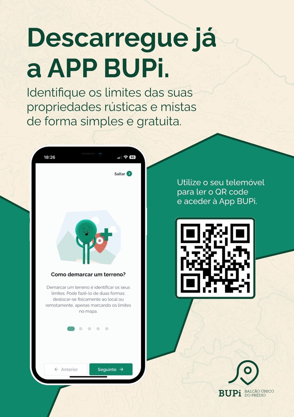 Identifique as suas propriedades com a App BUPi