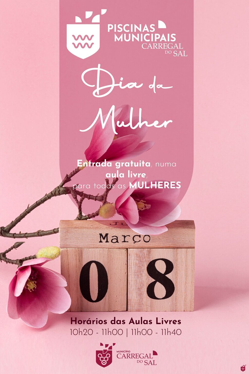 Comemoração do Dia da Mulher nas Piscinas Municipais