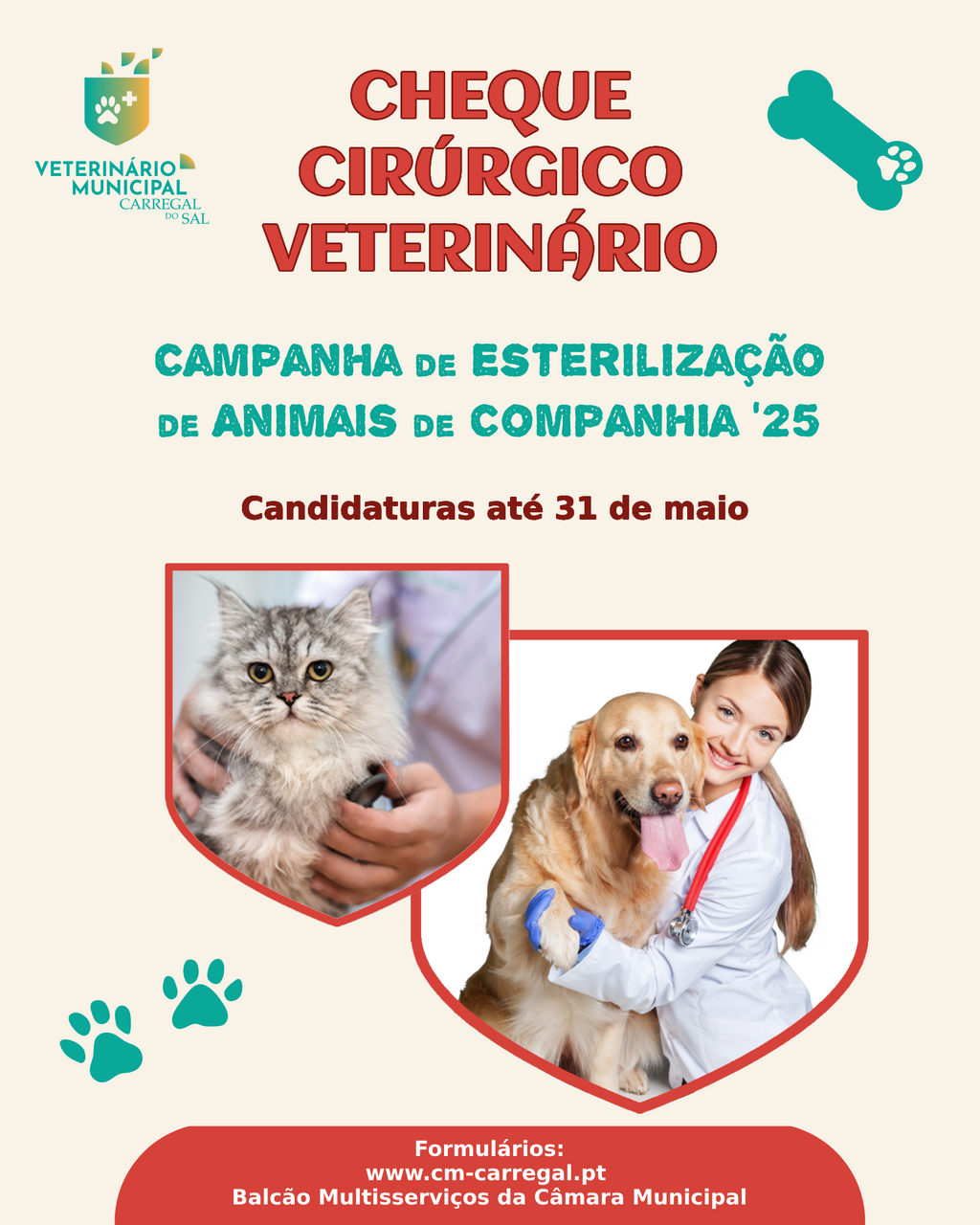 Candidaturas ao Cheque Veterinário em 2025
