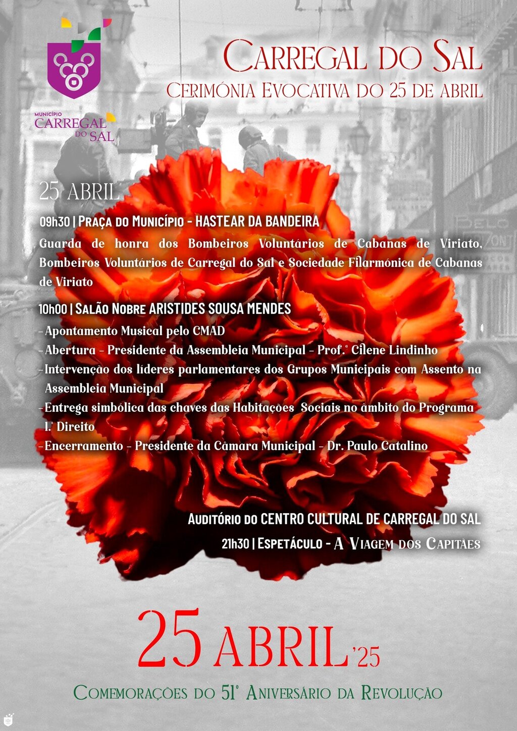 Cerimónia Evocativa dos 51 Anos do 25 de Abril