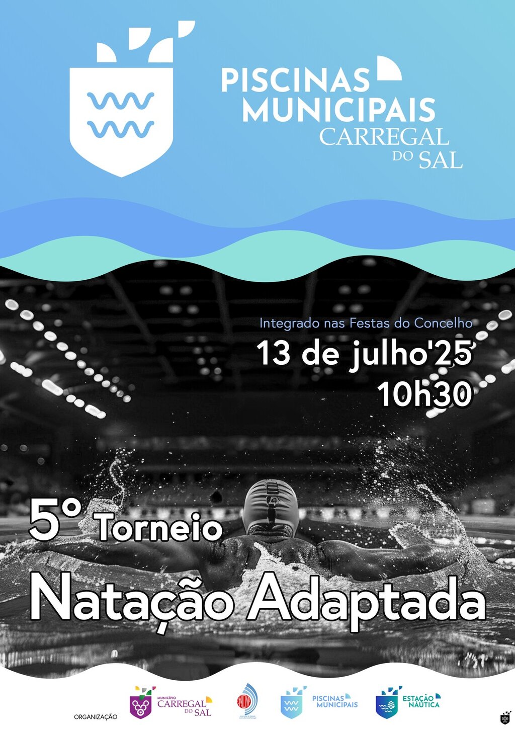 Piscinas Municipais acolhem 5.º Torneio de Natação Adaptada englobado nas Festas do Município de ...