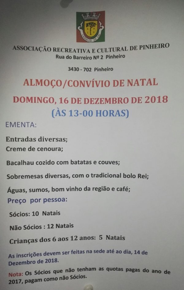 almo&ccedil;o de natal